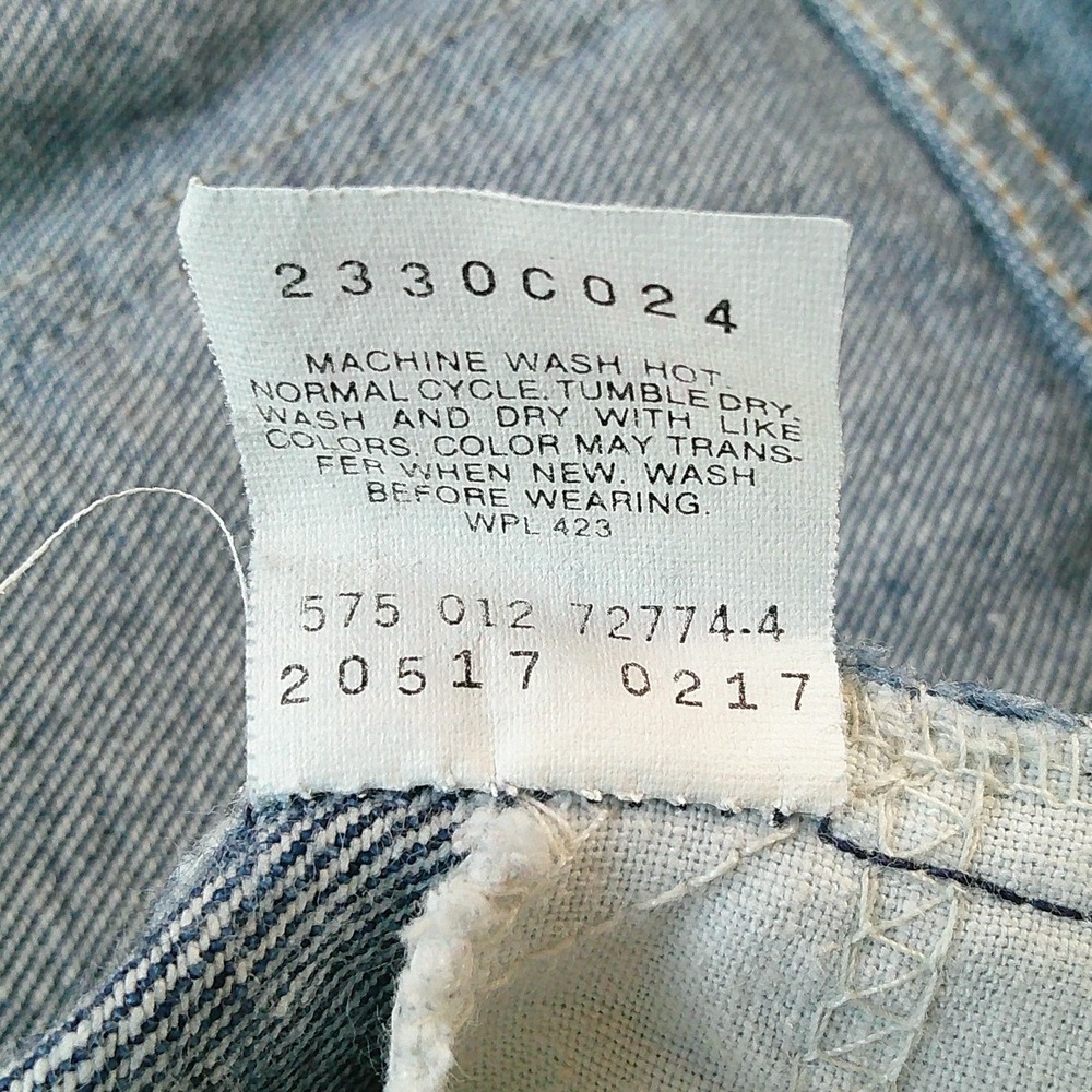 Levi's 517 Bootcut Jeans Mens 38x31 Blue Vintage Orange Tab Made in USA 1992 - Picture 7 of 11